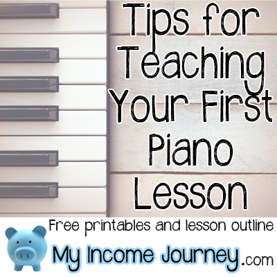Tips for teaching your first piano lesson