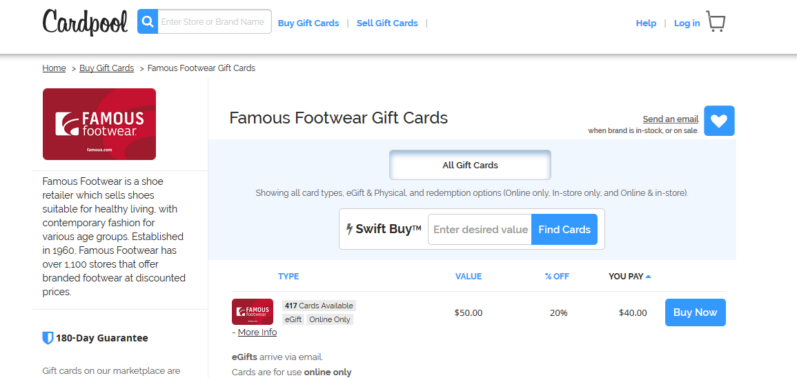 GiftCards_Famous Footwear